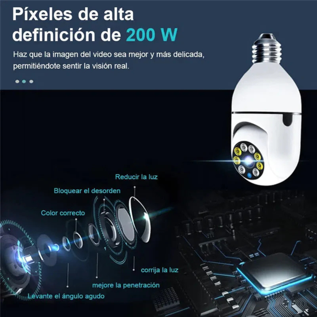 FOCO CAMARA DE SEGURIDAD 360 GRADOS